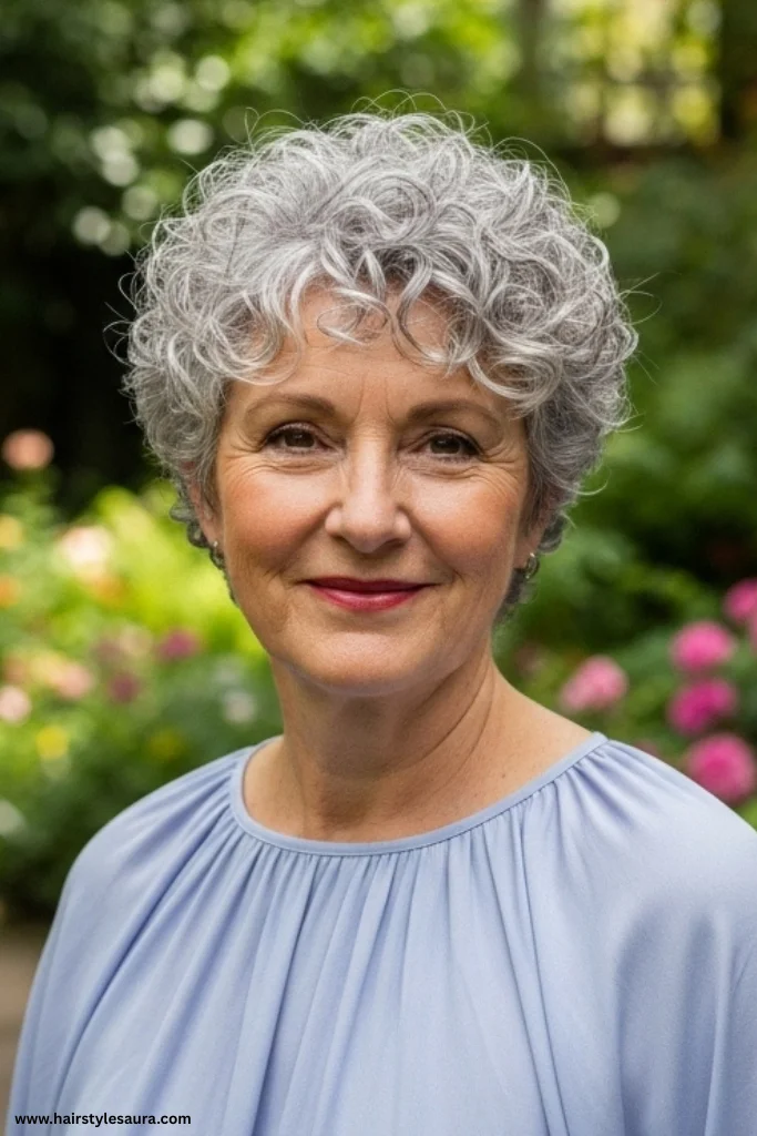 13 Elegant Short Hairstyles Women Over 60 Are Loving Right Now 6 Curly Crop