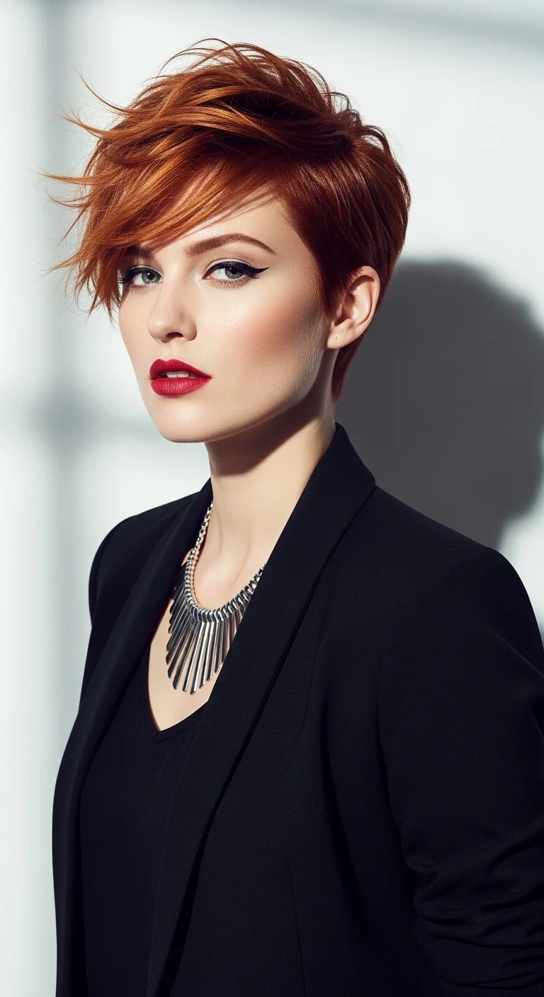 20 Stunning Ginger Hair Hairstyles for Women 5 4. Ginger Pixie Cut