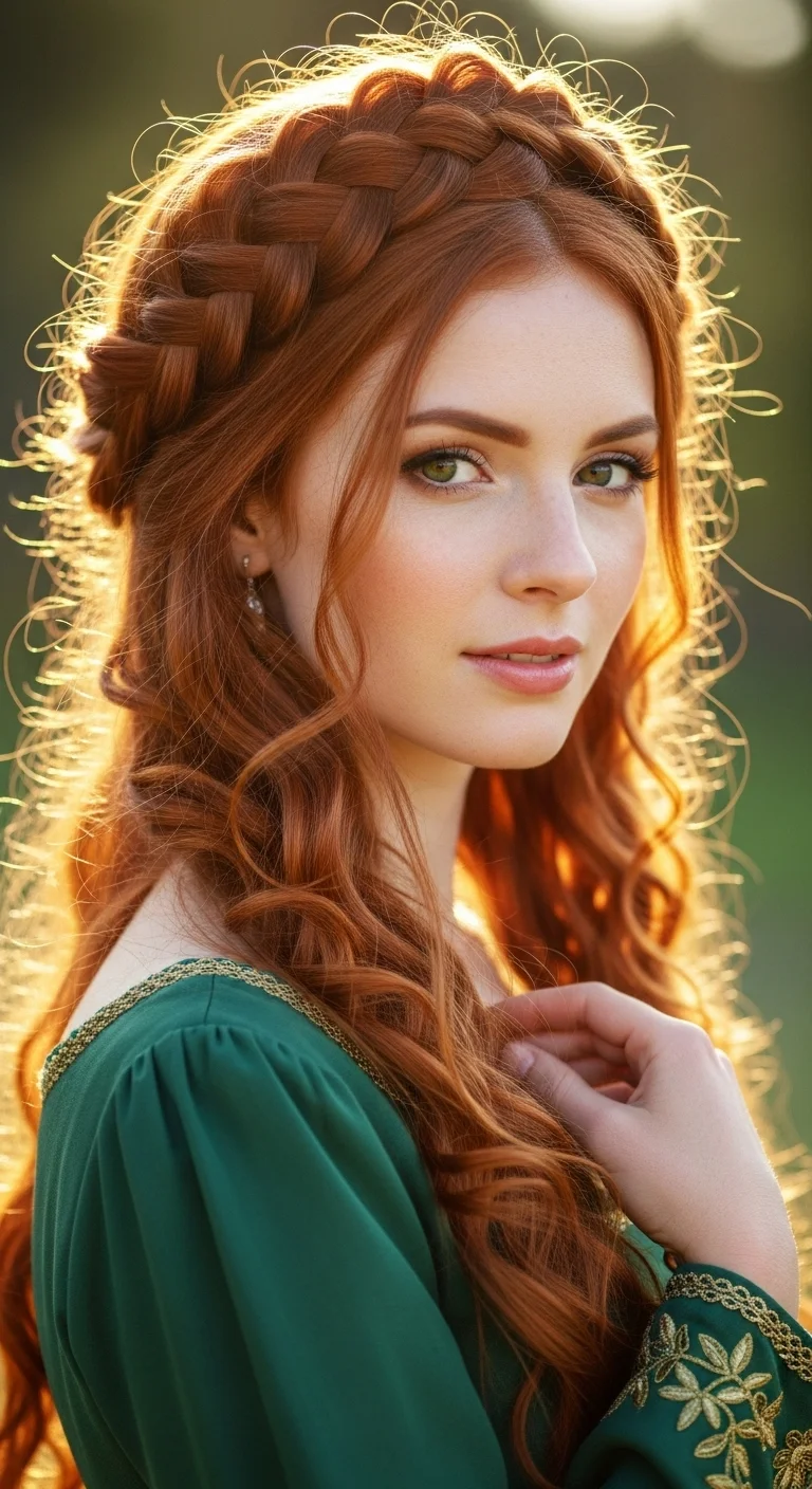 20 Stunning Ginger Hair Hairstyles for Women 8 7. Braided Ginger Crown